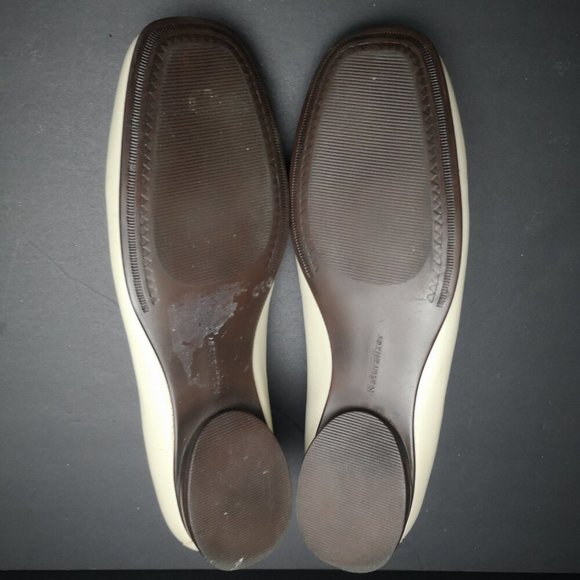 Naturalizer Neptune Leather Ballet Flats, Bone Colour 8.5M  NWOT - Picture 6 of 11